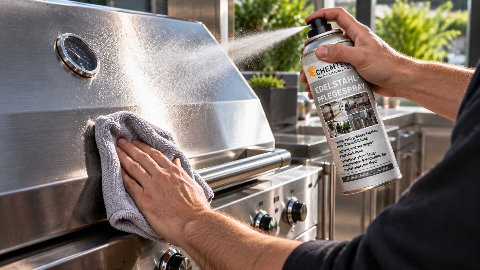 EDELSTAHL-PFLEGE SPRAY - ChemTech