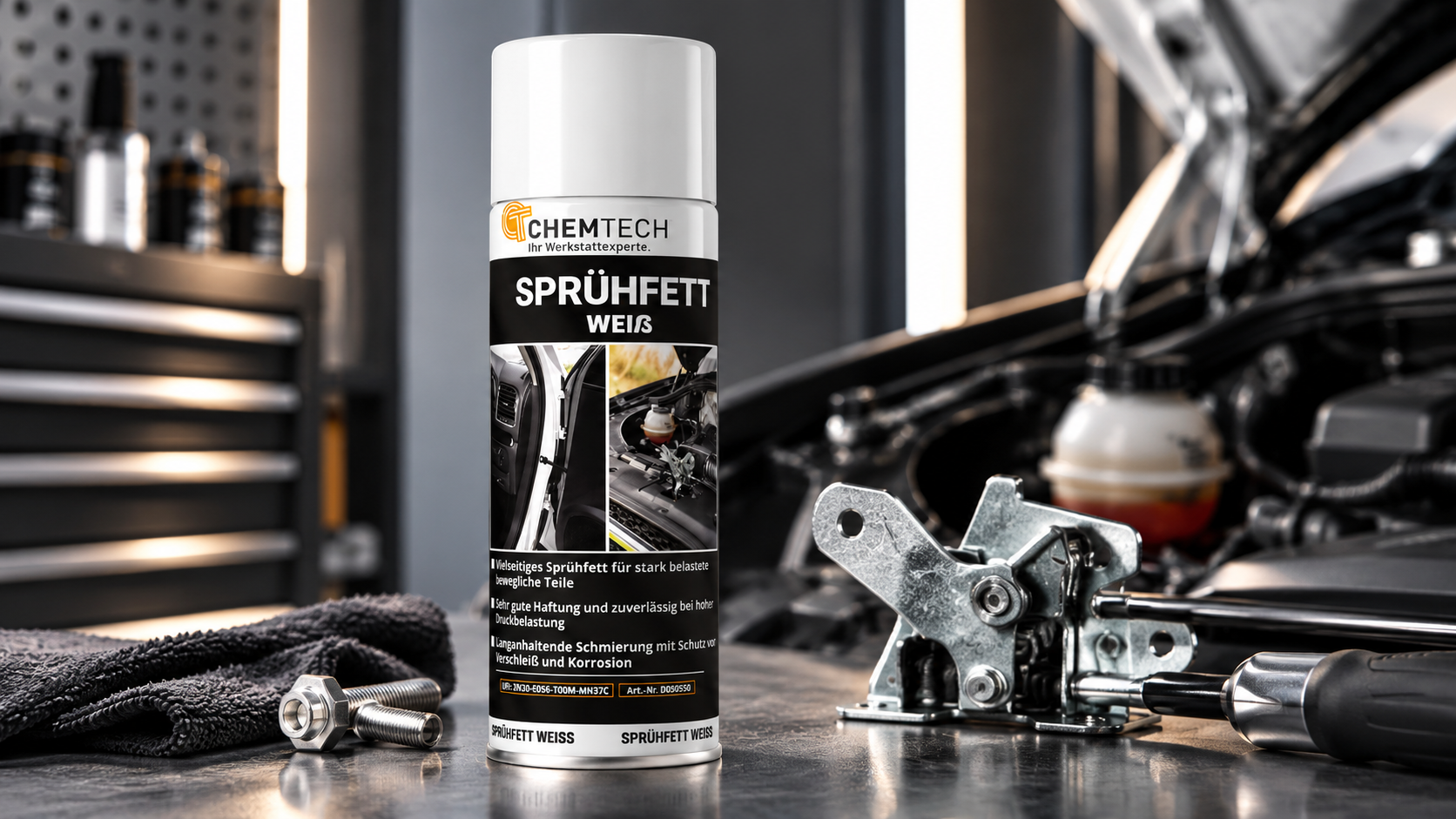 Sprühfett Weiß